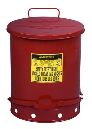 JUSTRITE 14GAL OILY WASTE CAN FOOT COVER - Flammable Storage Cabinets